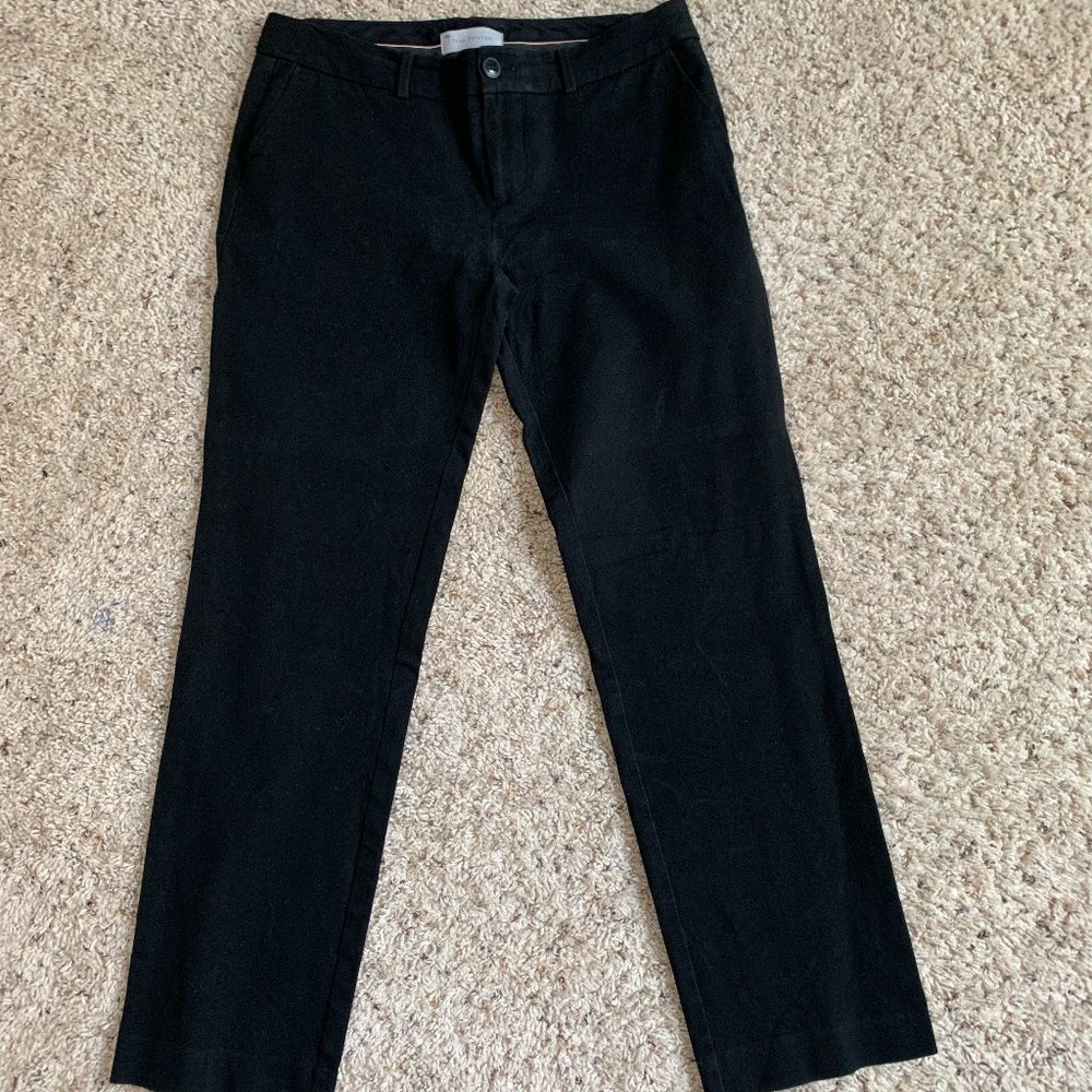 Gap true straight two way stretch black pants